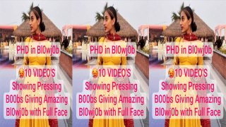 Desi GF PHD in Blowjob Boobs – Giving Amazing Blowjob Viral Video
